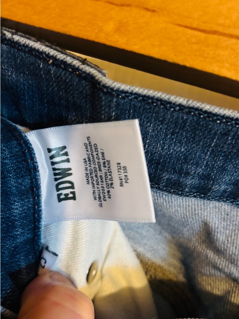 Edwin Blue Denim Jeans size 25 - Picture 5 of 8
